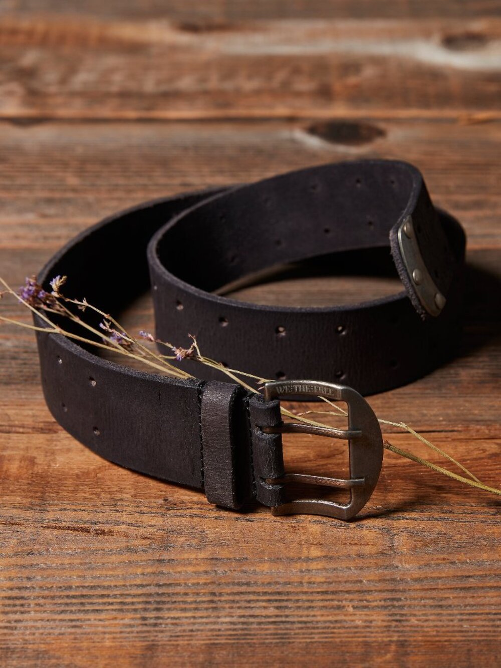 🆕 FREE PEOPLE We The Free Double Cross Belt / Black